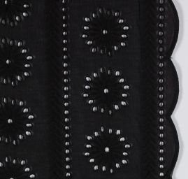 Krajka madeira květy/lístky černá