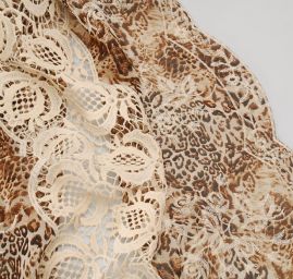 Krajka šifon brown