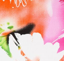 Viskozová letní látka digitální tisk motiv květů