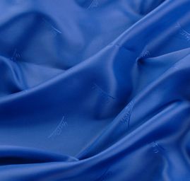 Podšívka žakár písmo nivea modrá