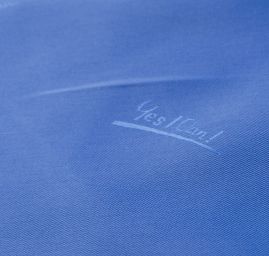 Podšívka žakár písmo nivea modrá