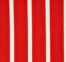 Bavlněná látka vzor proužky smatanovočervená