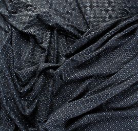 Úplet viskozový čtverečky modré II.jakost