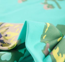 Úplet polyester pastelově zelený