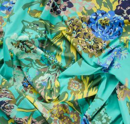 Úplet polyester pastelově zelený