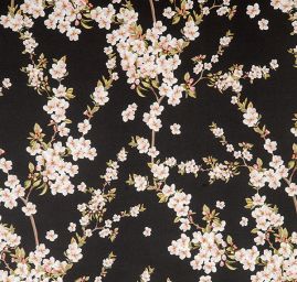 Úplet polyester květy  třešní