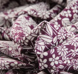 Úplet viskozový matný drobné květy