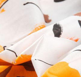 Úplet bavlněný okrová oranžová