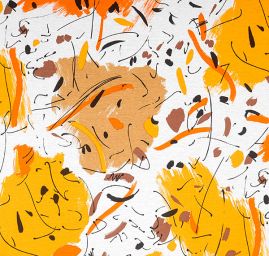 Úplet bavlněný okrová oranžová