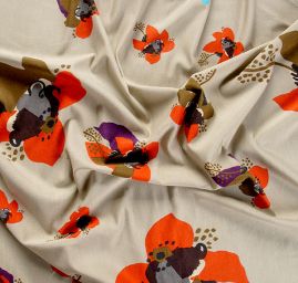 Úplet viskozový matný béžový