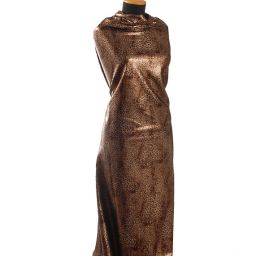 Imitace kůže s flitry a tiskem zvířecí motiv