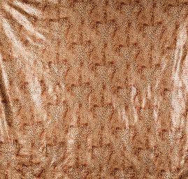 Imitace kůže s flitry a tiskem zvířecí motiv