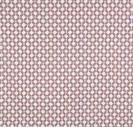 Bavlněná látka tisk geometrický motiv bílá II. jak.