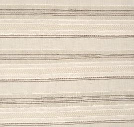 Lněná žakárová látka vzor proužky režná