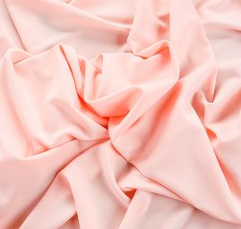 Žoržet šatový oboustranně pružný pudrový