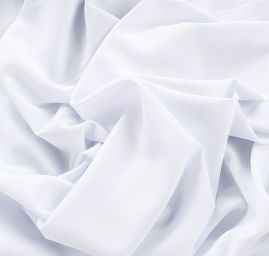 Žoržet šatový oboustranně pružný sněhově bílý