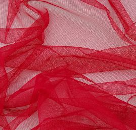 Tyl pružný jemný ve vínové barvě