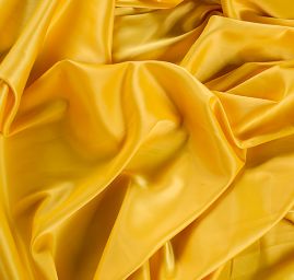 Satén pružný pololesk kanárkově žlutý
