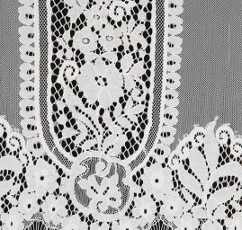 Krajka na mantilu květinový ornament slonová kost