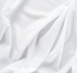 Bavlněná pružná košilová látka bílá