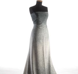 Hedvábný satén pepř/sůl 