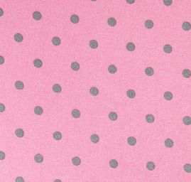 Šatová látka mikado růžová/černá