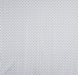 Šatová látka imitace hedvábí geometrický vzor modrý