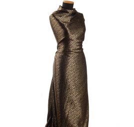 Lamé žakárová tkanina zvířecí motiv