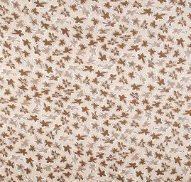 Úplet květinový motiv béžový