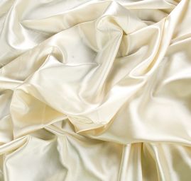 Satén pružný hladký barva šampáň