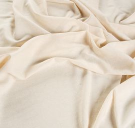 Len střední síly melírový smetanový