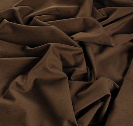 Bavlněná látka imitace rifloviny hnědý melír