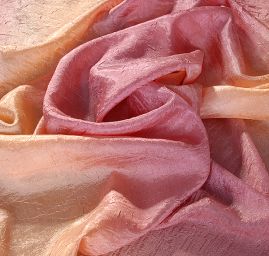 Batika letní směsová látka losos/růžová