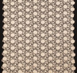 Krajka hrubá květ béžová