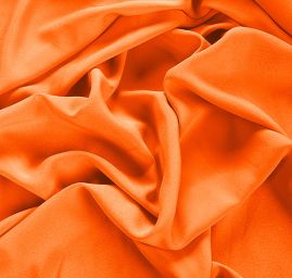 Krepdešín imitace hedvábí broskvová