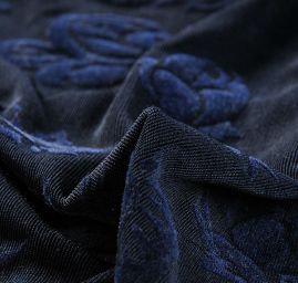 Úplet růže sametový flock tm.modrý