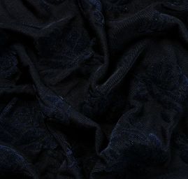 Úplet růže sametový flock tm.modrý