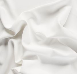 Kostýmová látka oboustranně pružná bílá