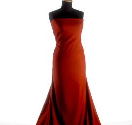 Vlněná látka tvíd kostýmovka červenohnědá