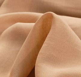 Žoržetšifon viskozový pružný tělové barvy