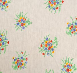 Jemný úplet vzor květy