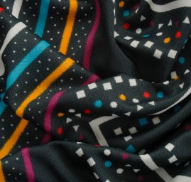 Pletenina geometrický vzor zelená II.jakost