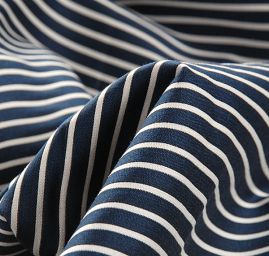 Bavlna pružná tisk proužky oboustranná