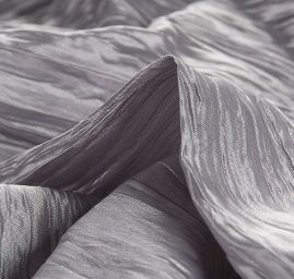 Taft kreš plastický šanžán šedostříbrný