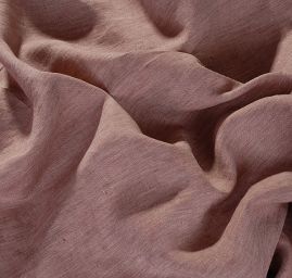 Len střední síly melírový hnědá/smetanová