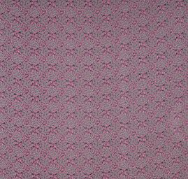 Šifon plisé motiv drobných květů starorůžová