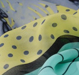 Exkluzivní šála rytířky tyrkys