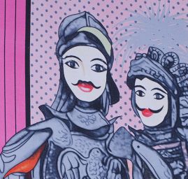 Śála rytířky růžová