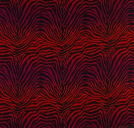 Žoržet digitální tisk zvířecí motiv červený/fialový