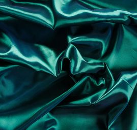 Taft hladký šanžán zelenomodrý